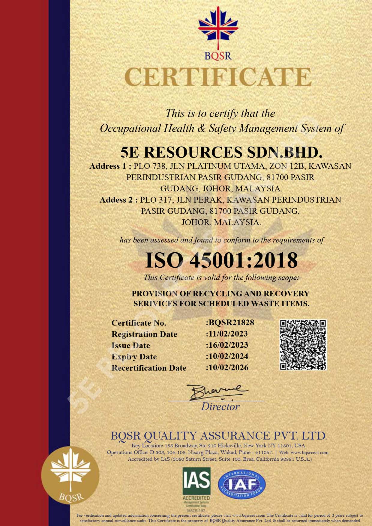 ISO 45001:2018